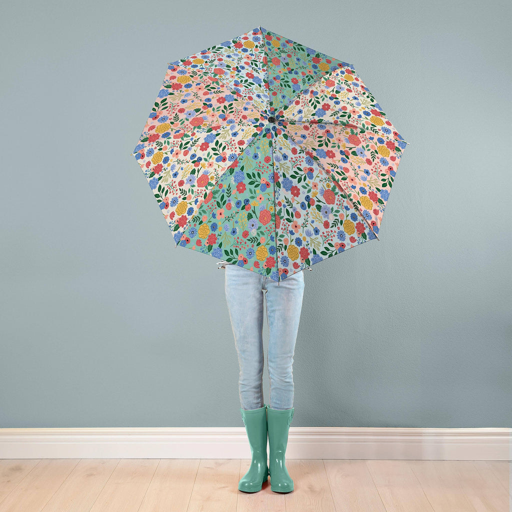 Evergreen Enterprises - Bursting Blossoms Compact Manual Umbrella