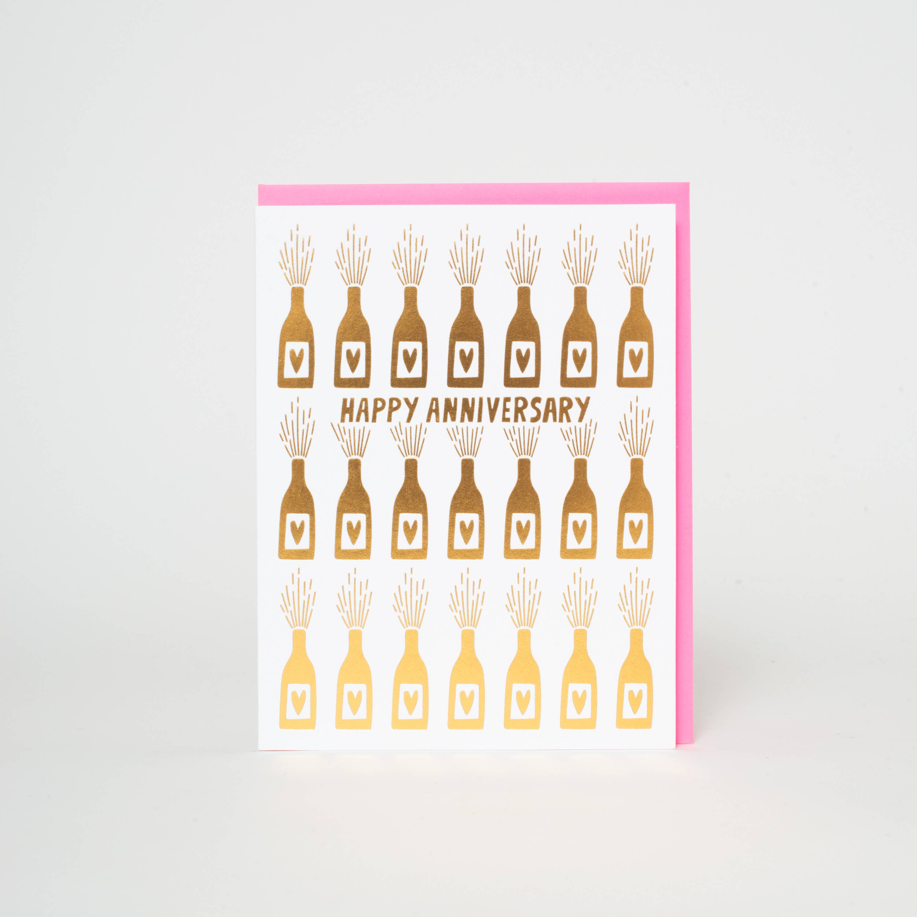 Happy Anniversary Bottles Greeting Card