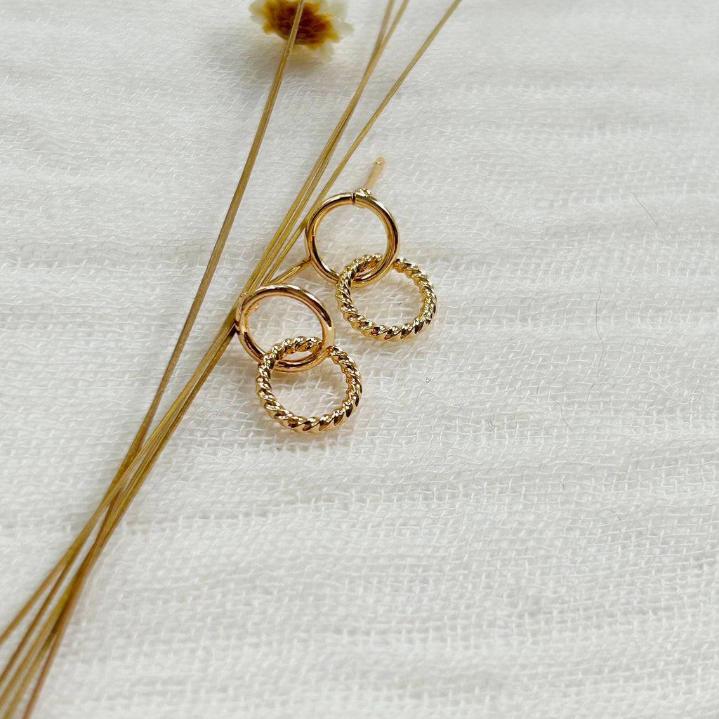 Gold Infinity Studs
