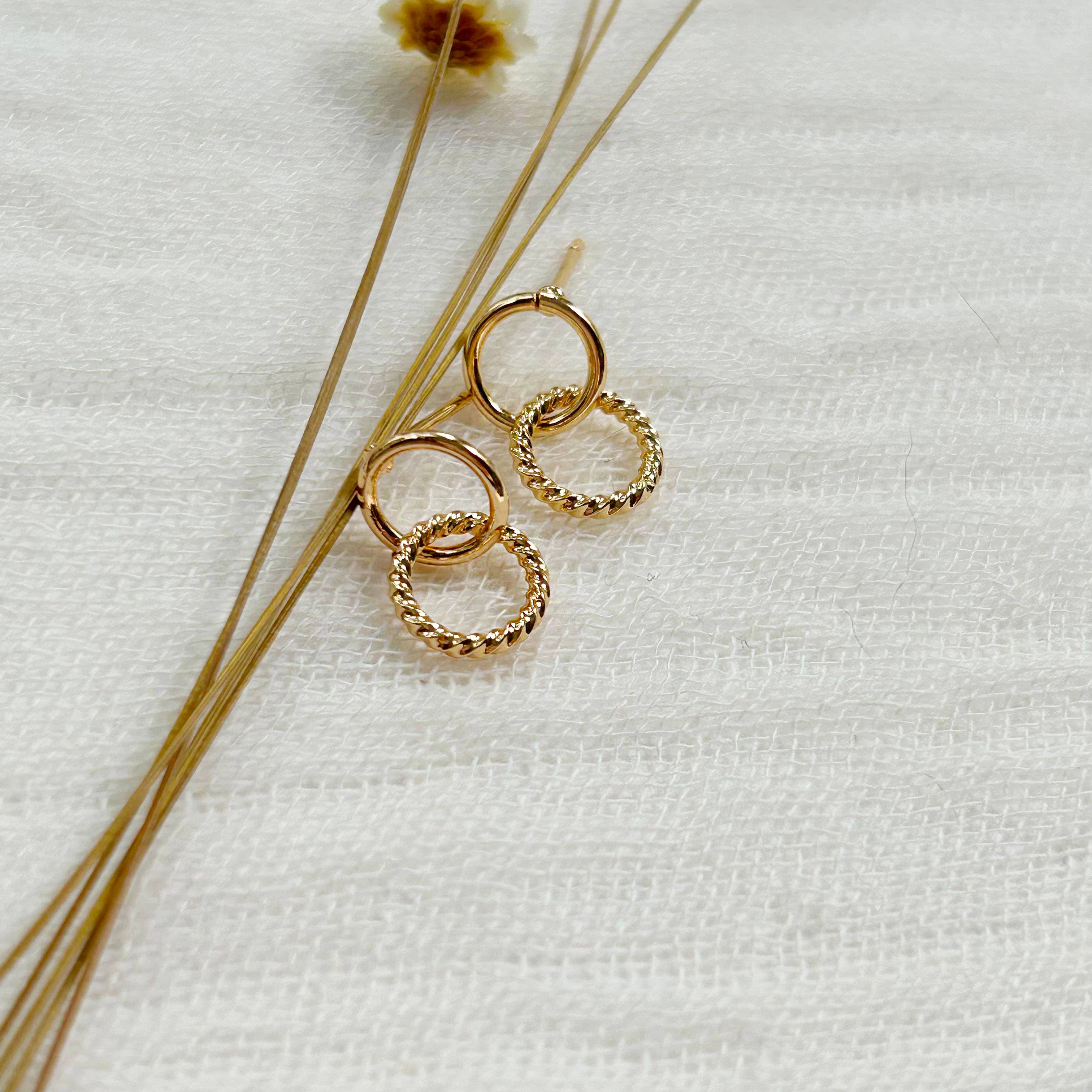 Gold Infinity Studs