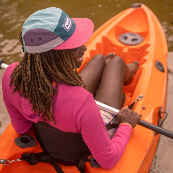 Altitude Tech 5-Panel Hat | Abyss/Sangria