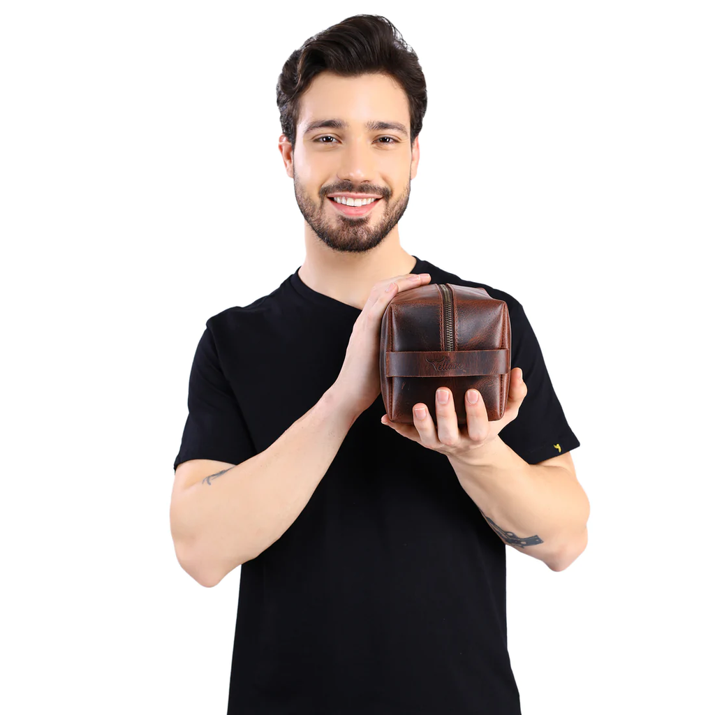 Leather Toiletry Bag