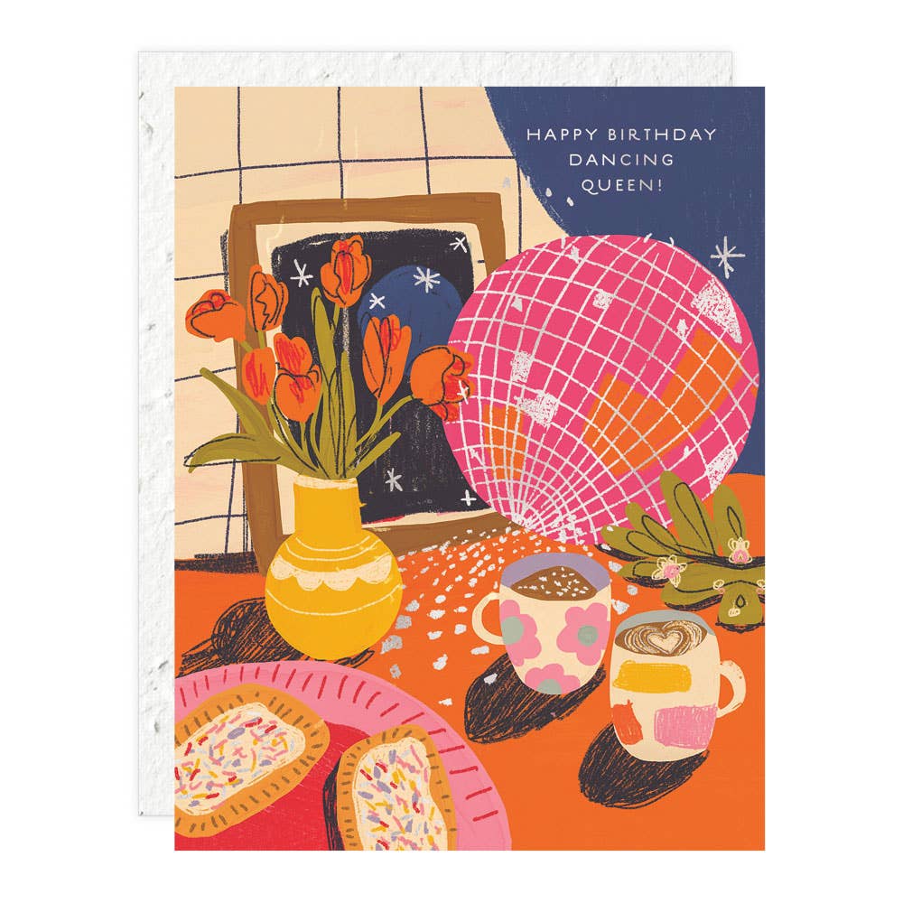 Seedlings - Disco Birthday - Birthday Card
