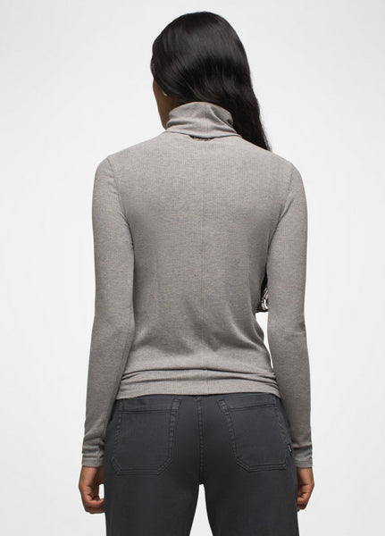 Women's Foundation Rib Turtleneck | Grey