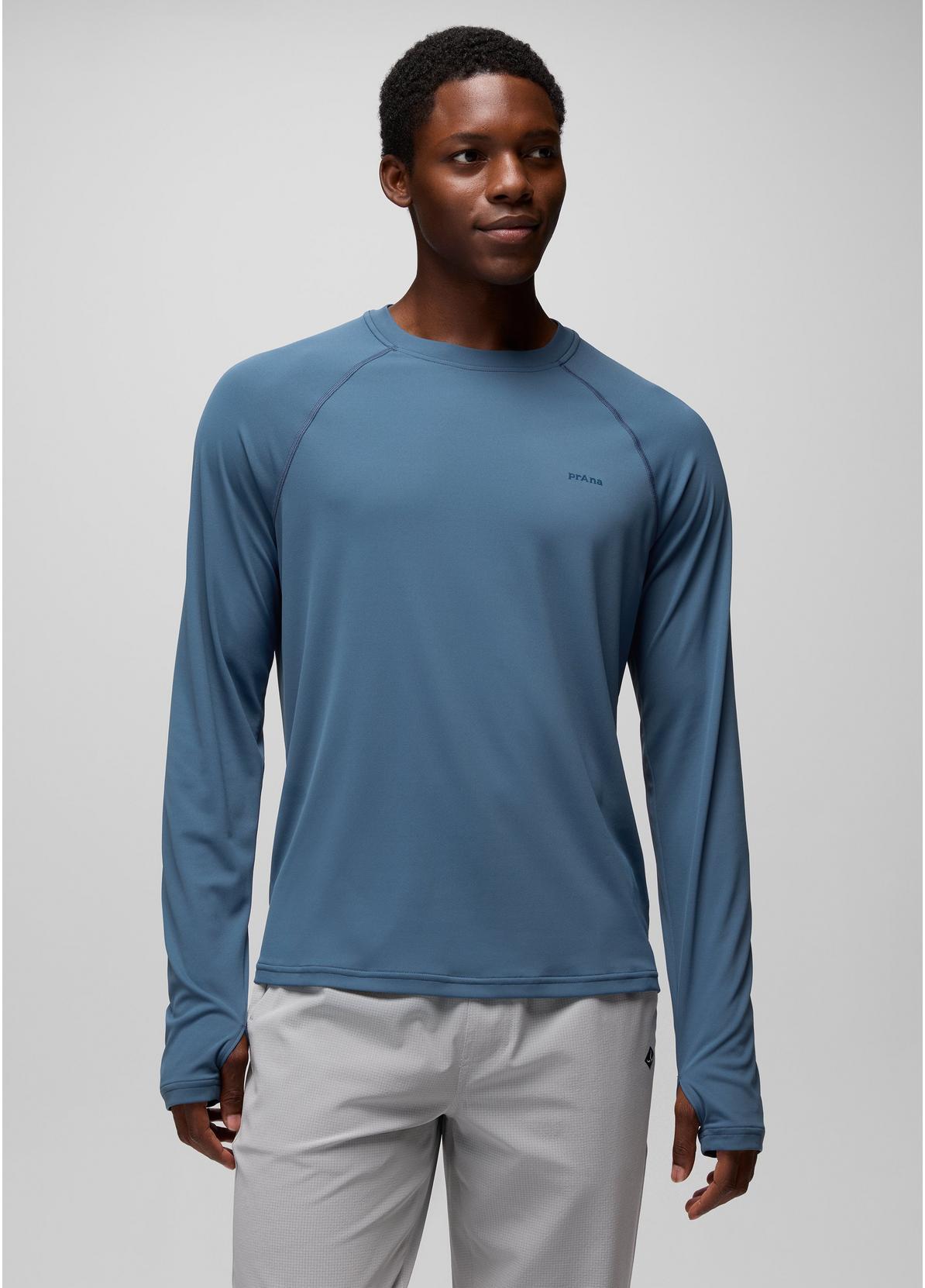 Men's Sol Shade LS Crew | Bluff Blue