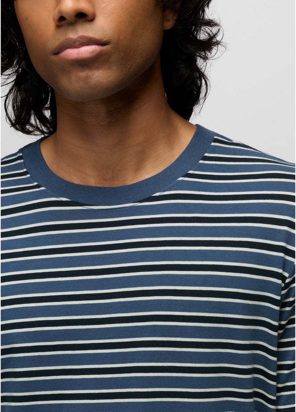 Men's Everyday SS Tee | Buff Blue Stripe