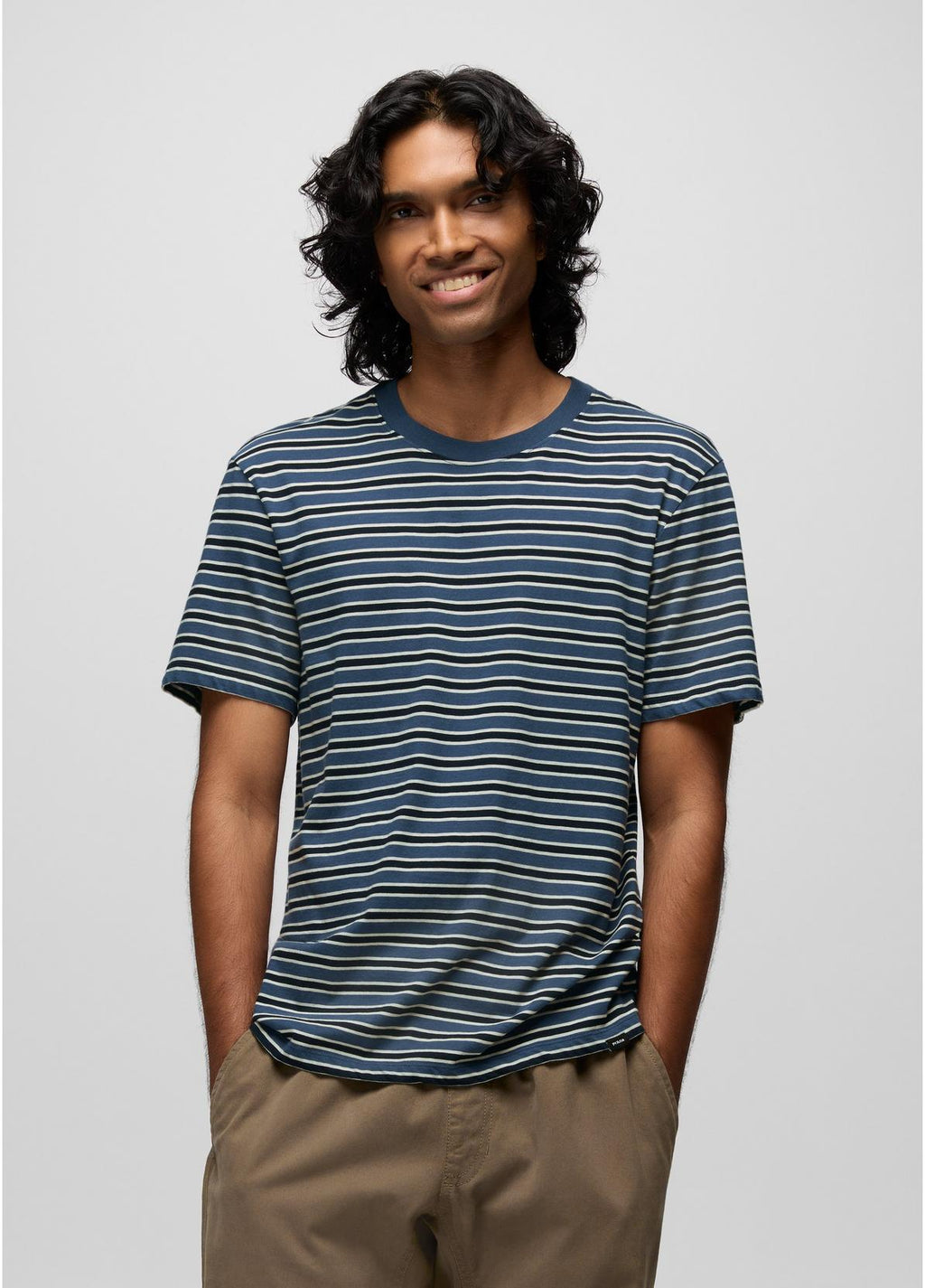 Men's Everyday SS Tee | Buff Blue Stripe