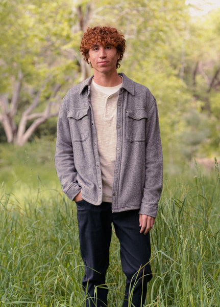 Men's Happy Camp Flannel Shirt | Shadow Heather