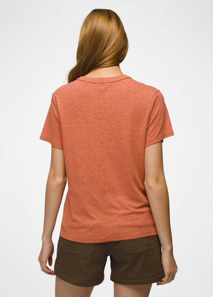 Women's Cozy Up SS Crew | Terracotta