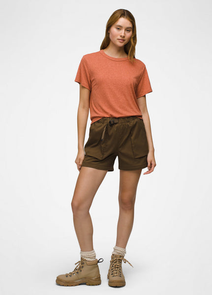 Women's Cozy Up SS Crew | Terracotta