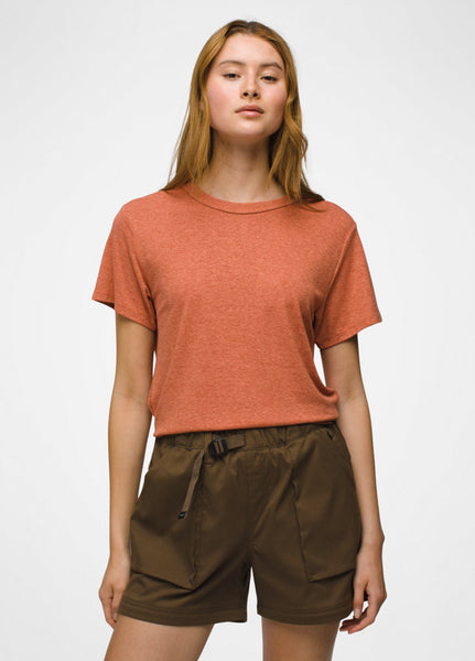 Women's Cozy Up SS Crew | Terracotta