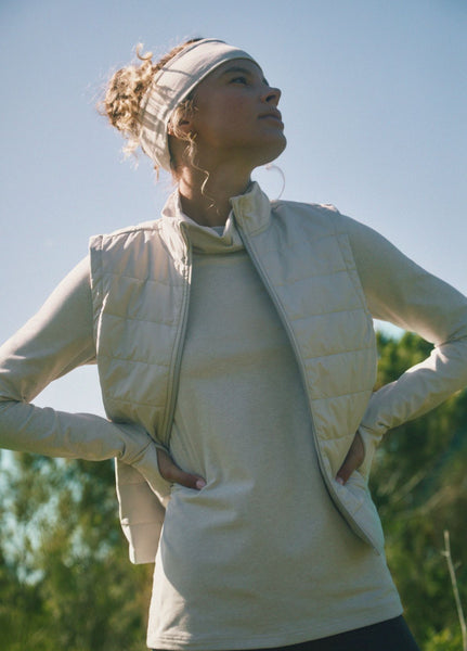 Women's Insulated Ice Flow Vest | Almond