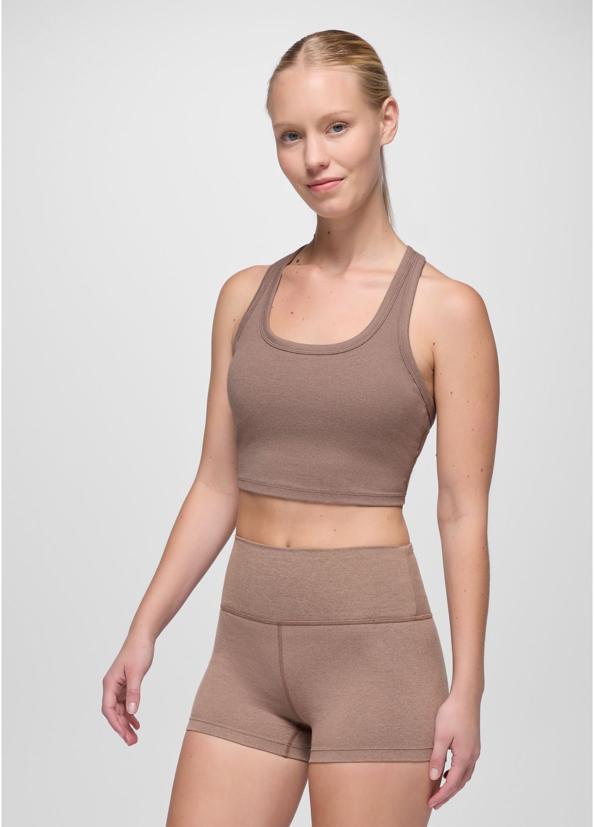 Women's Heavana Racerback Bralette| Carob Heather