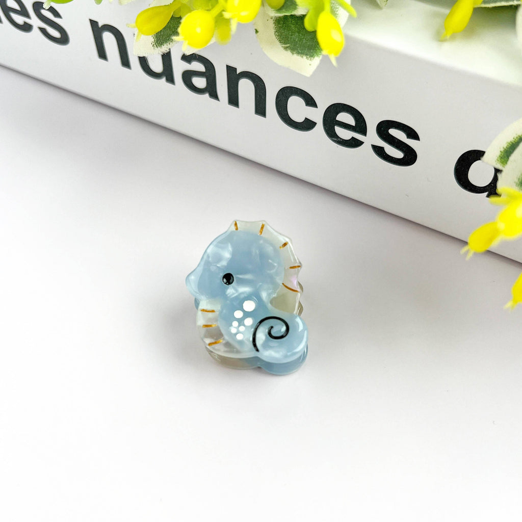 TheDivaSoap - Cute Mini Hair Claw Clip, Marine Animal Hair Clip