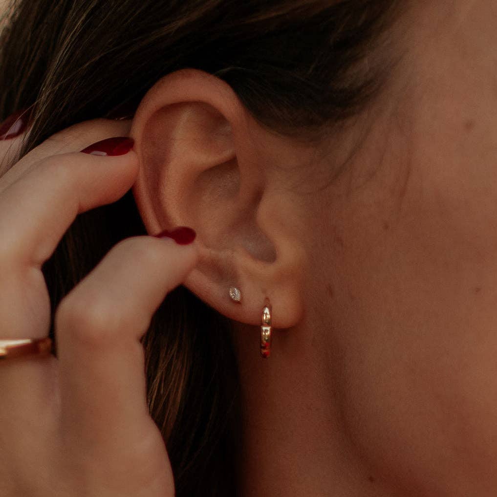 Marquise Diamond Flat Back Studs