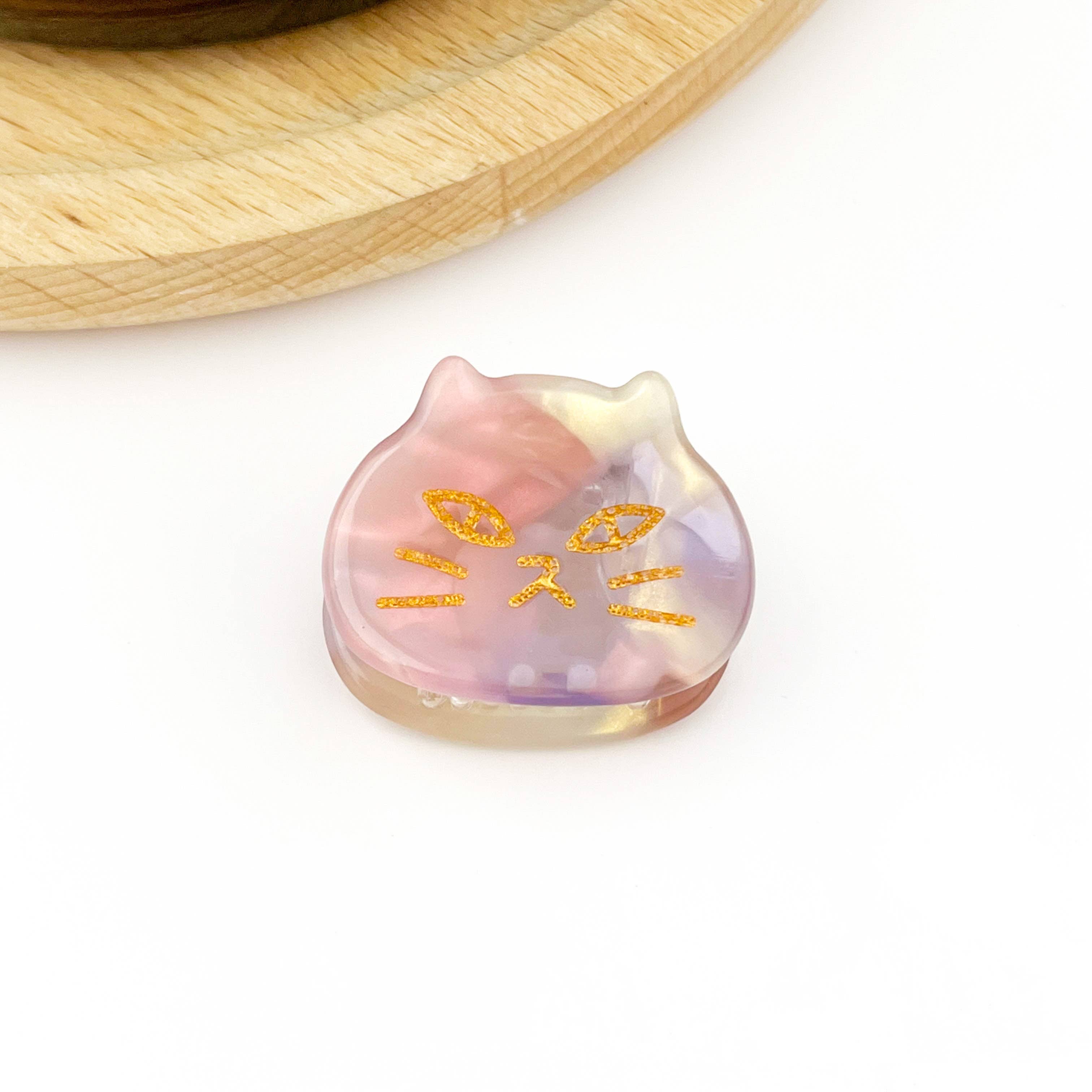 TheDivaSoap - Mini Acetate Cat Head Hair Claw Clip