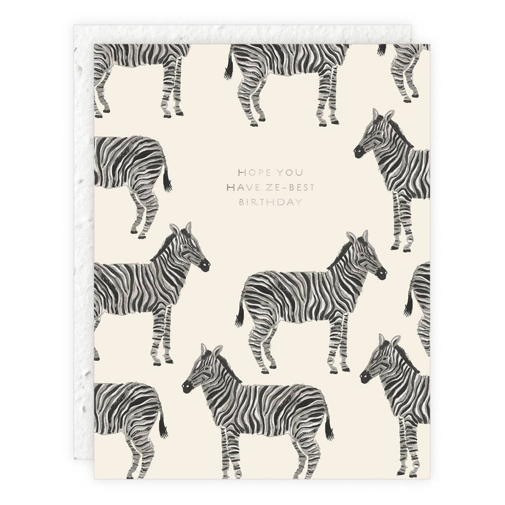 Seedlings - Ze-best Birthday Card