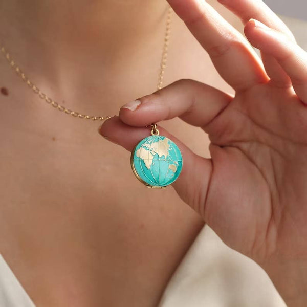 World Map Locket