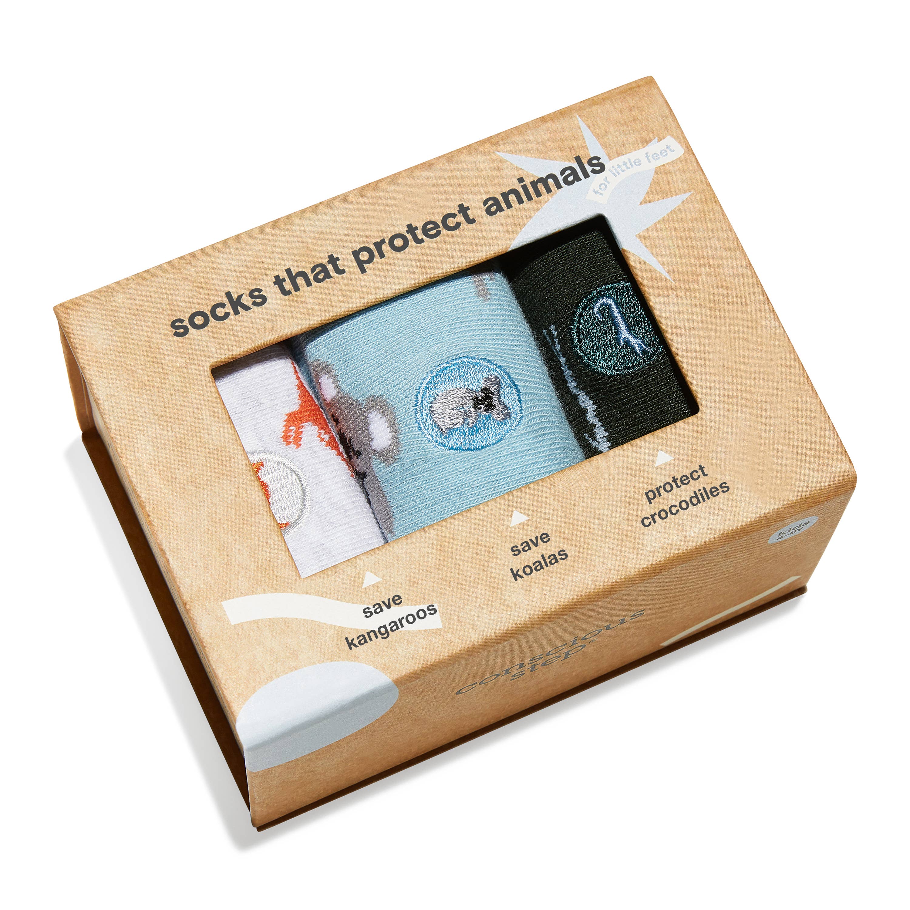 Kids Socks that Protect Animals | Boxed Set