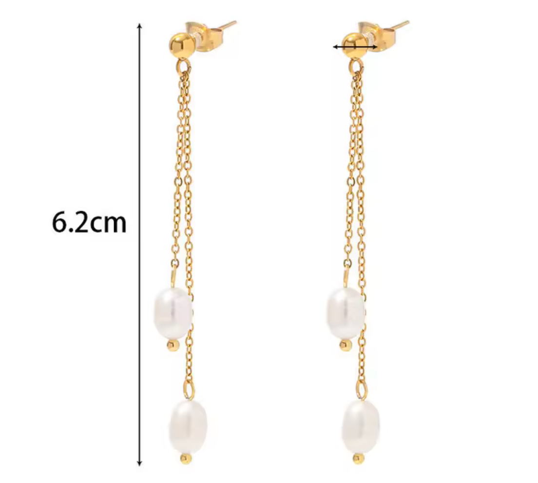 Freya Pearl Waterproof Earrings