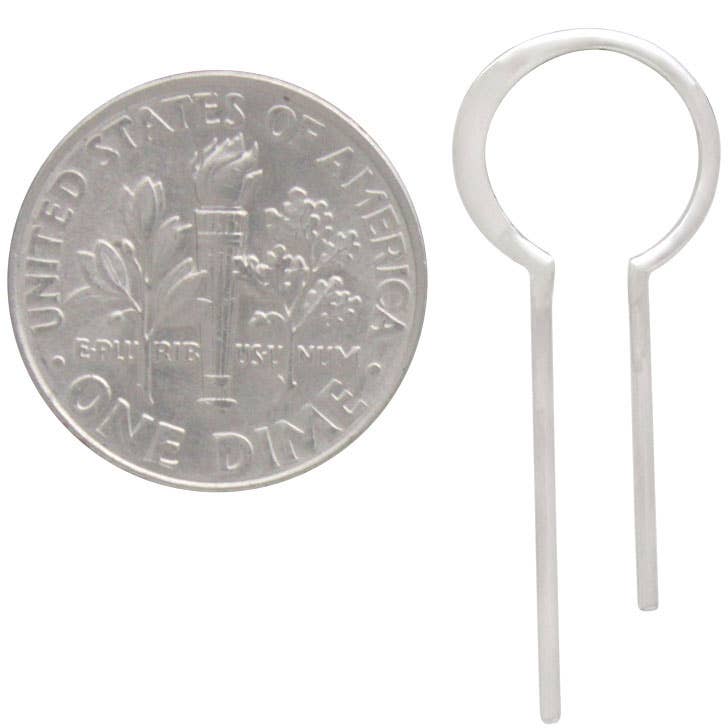 Bulb Earring with Vertical Bars