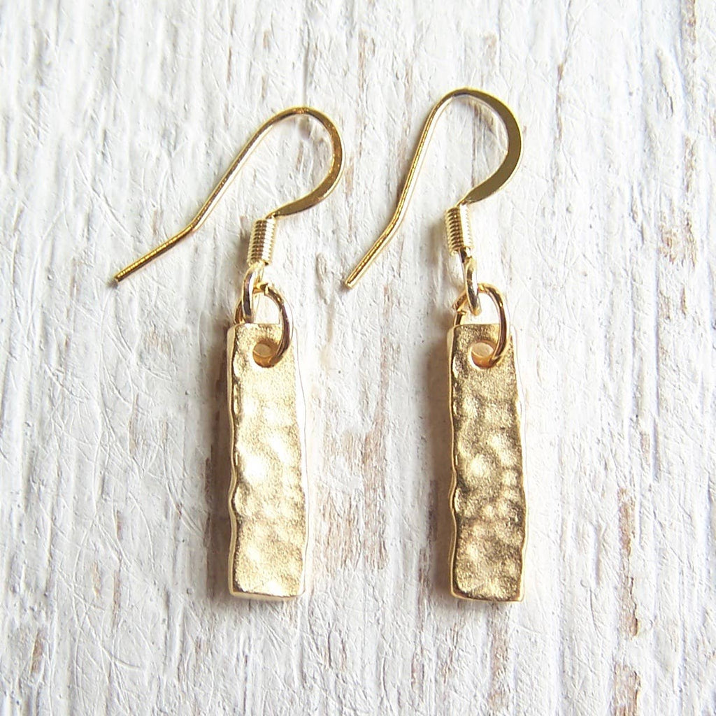 Brushed Gold Hammered Bars