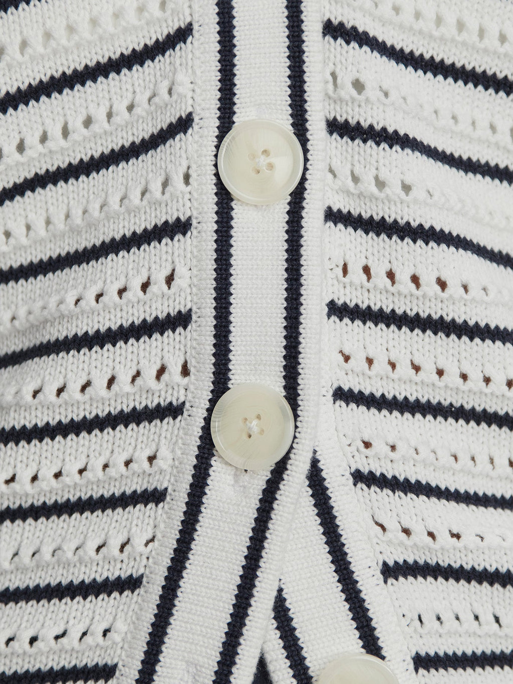 Women's Antonia Relaxed Cardigan | White/Blue Nights