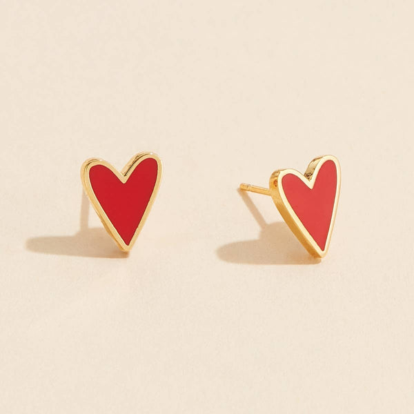 Heart Stud Earrings