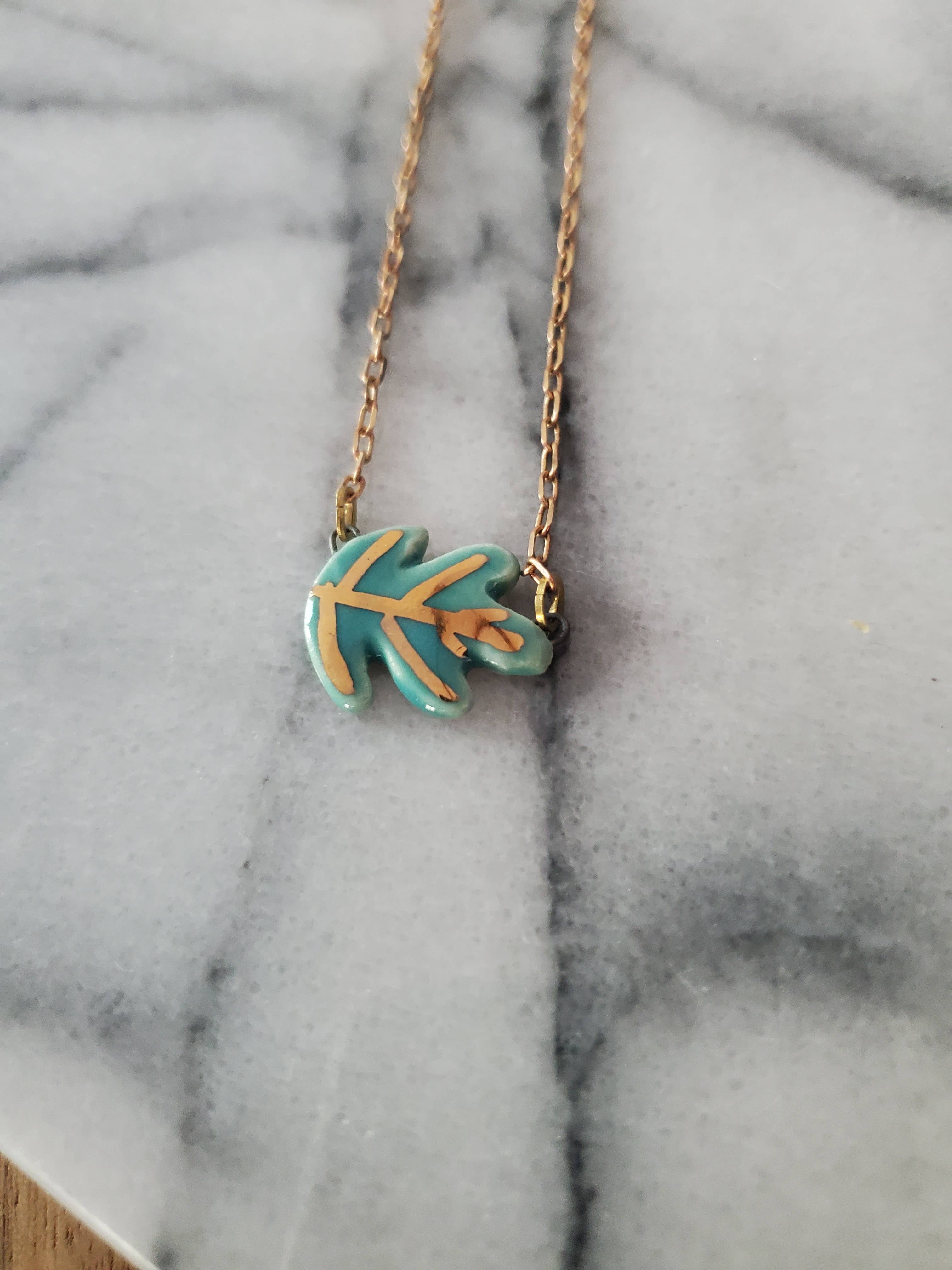 Pendant Necklace | Leaf