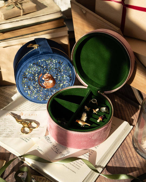 Chloe Dormouse Jewelry Box | Navy