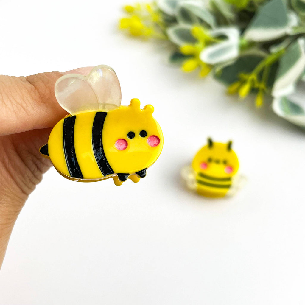 TheDivaSoap - Mini Bee Hair Claw Clip, Insect Hair Clip
