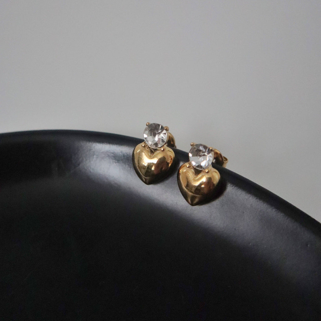 Cora Heart Studs