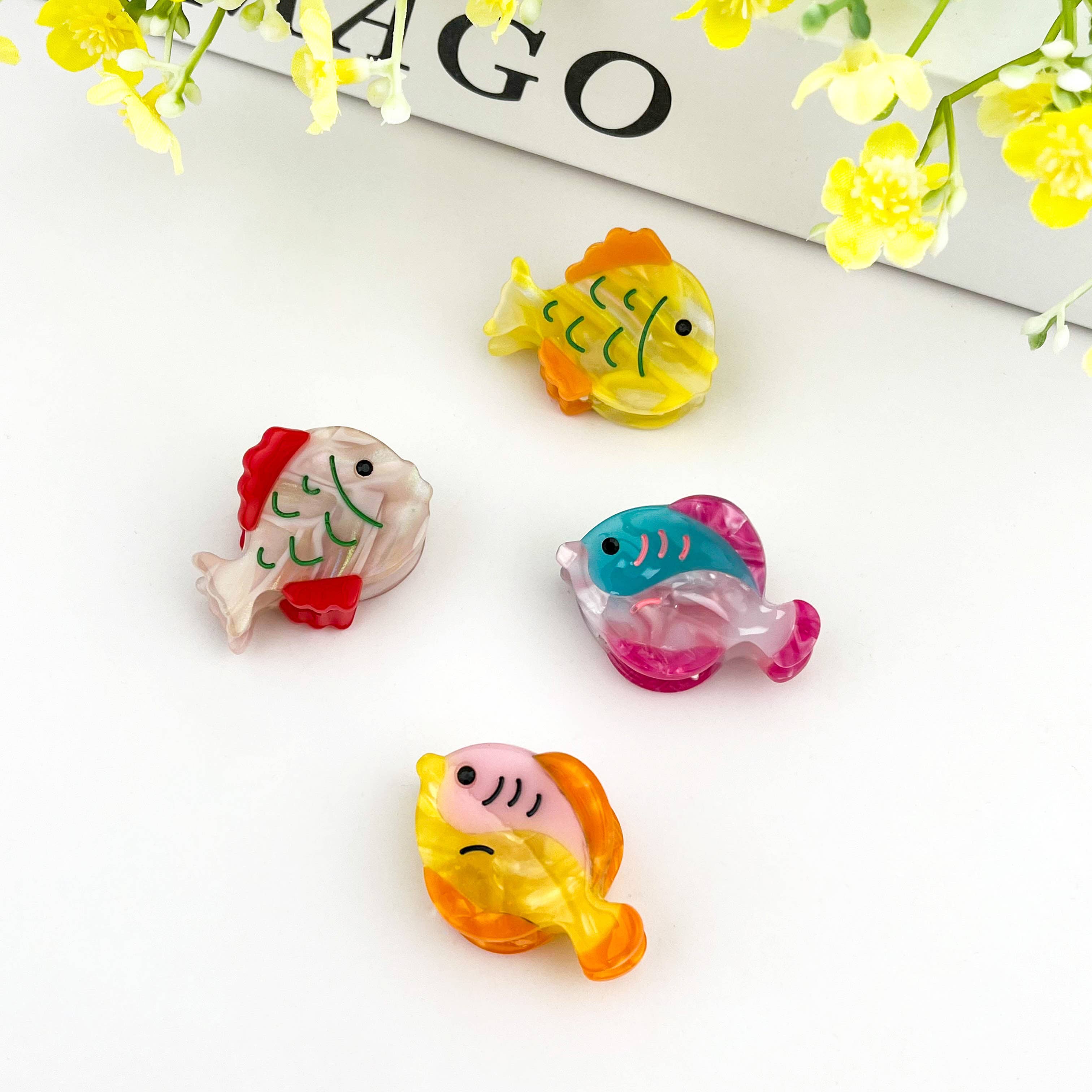 TheDivaSoap - Ocean Fish Mini Claw Clip, Whale Hair Clip