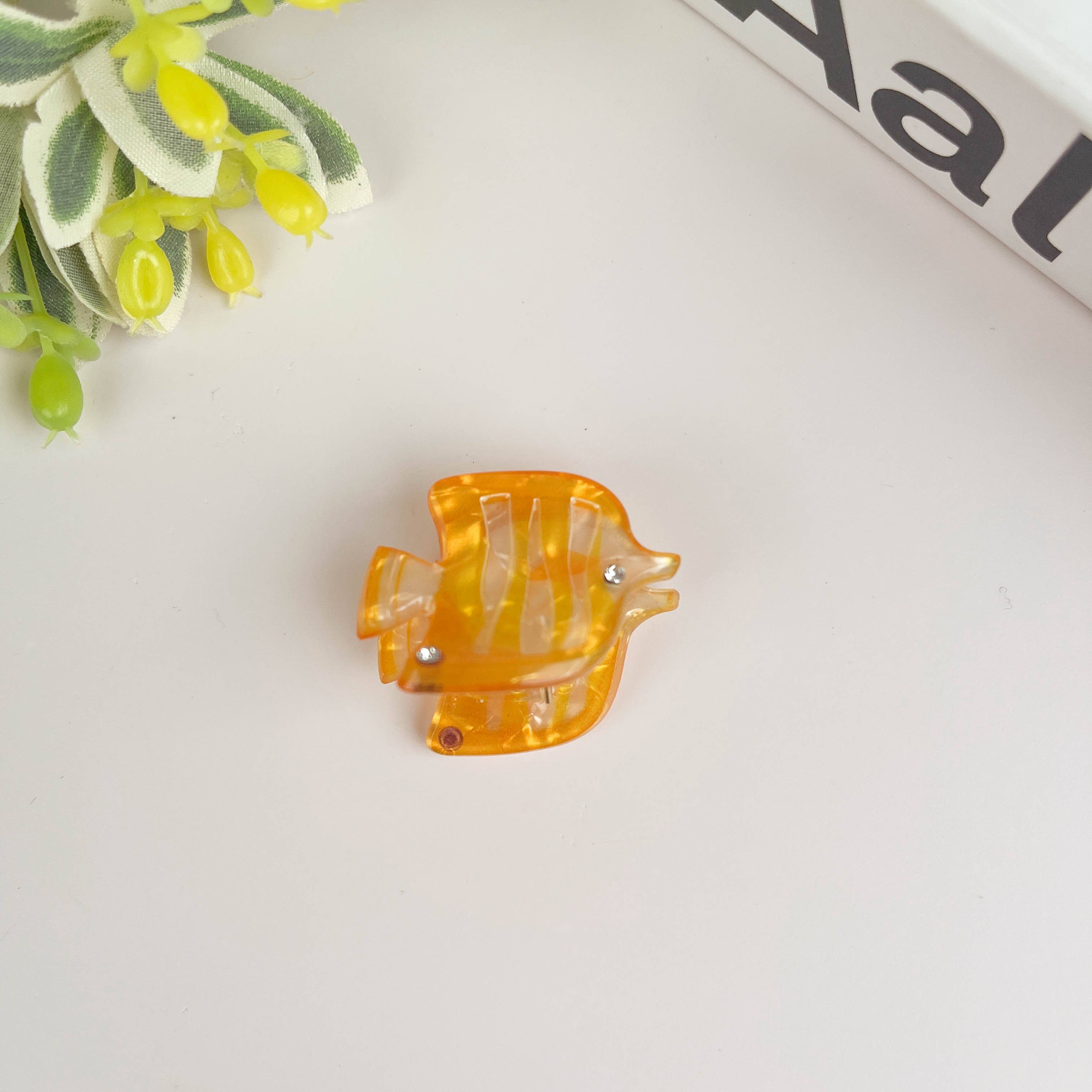 TheDivaSoap - Marine Animal Series Hair Clip, Acetate Mini Claw Clips