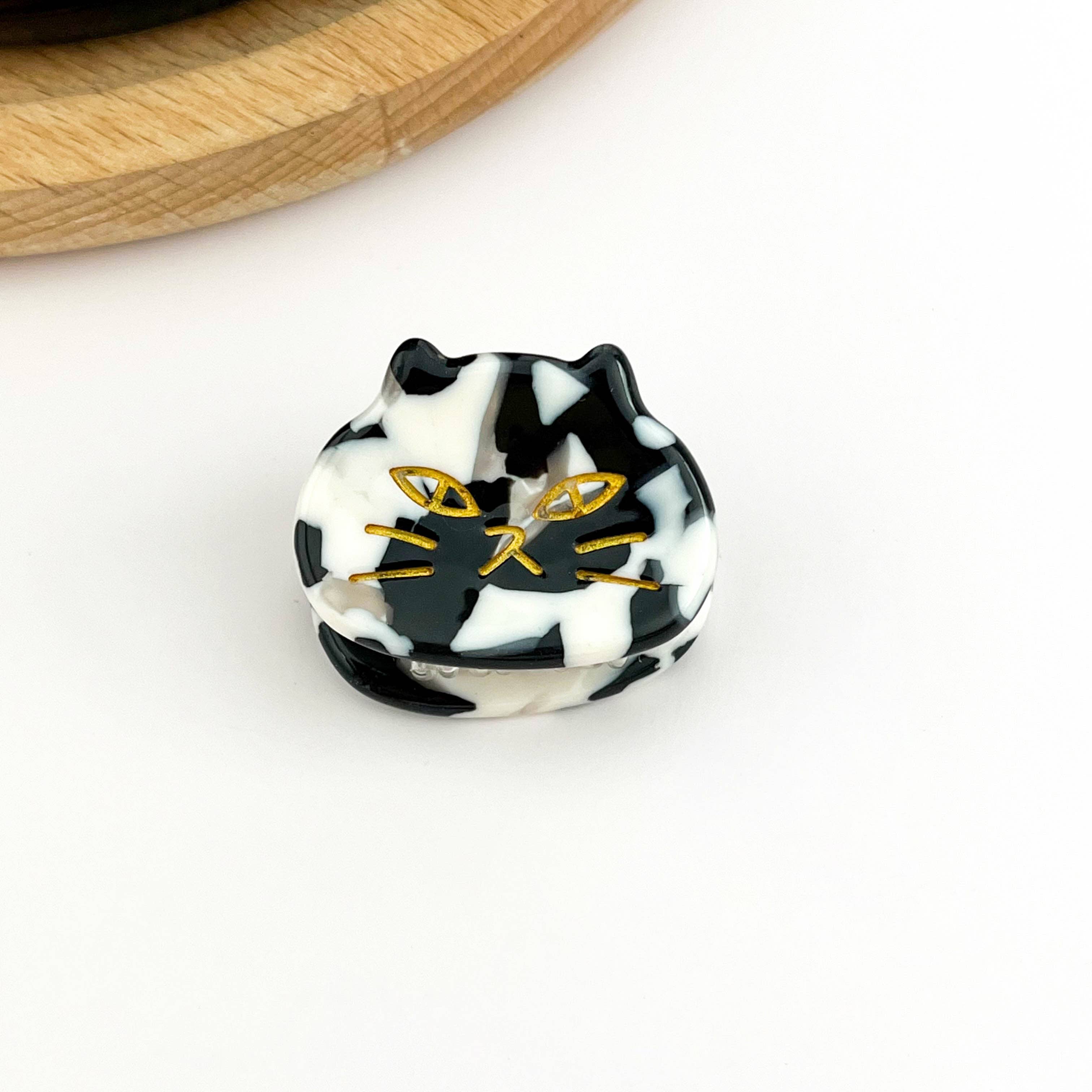 TheDivaSoap - Mini Acetate Cat Head Hair Claw Clip