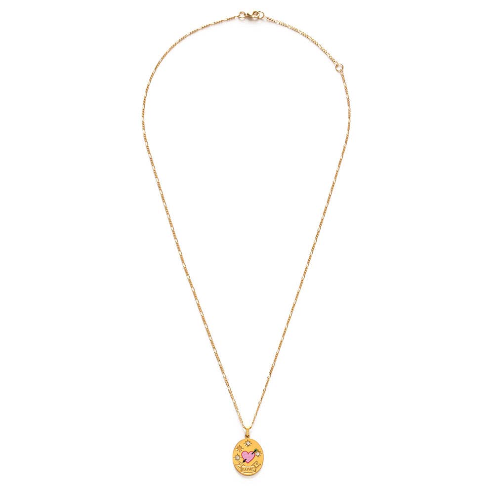 Love Pendant Necklace | Gold