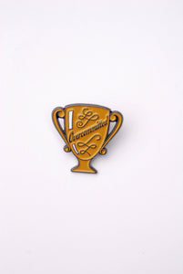 Overcommitted Trophy Enamel Pin