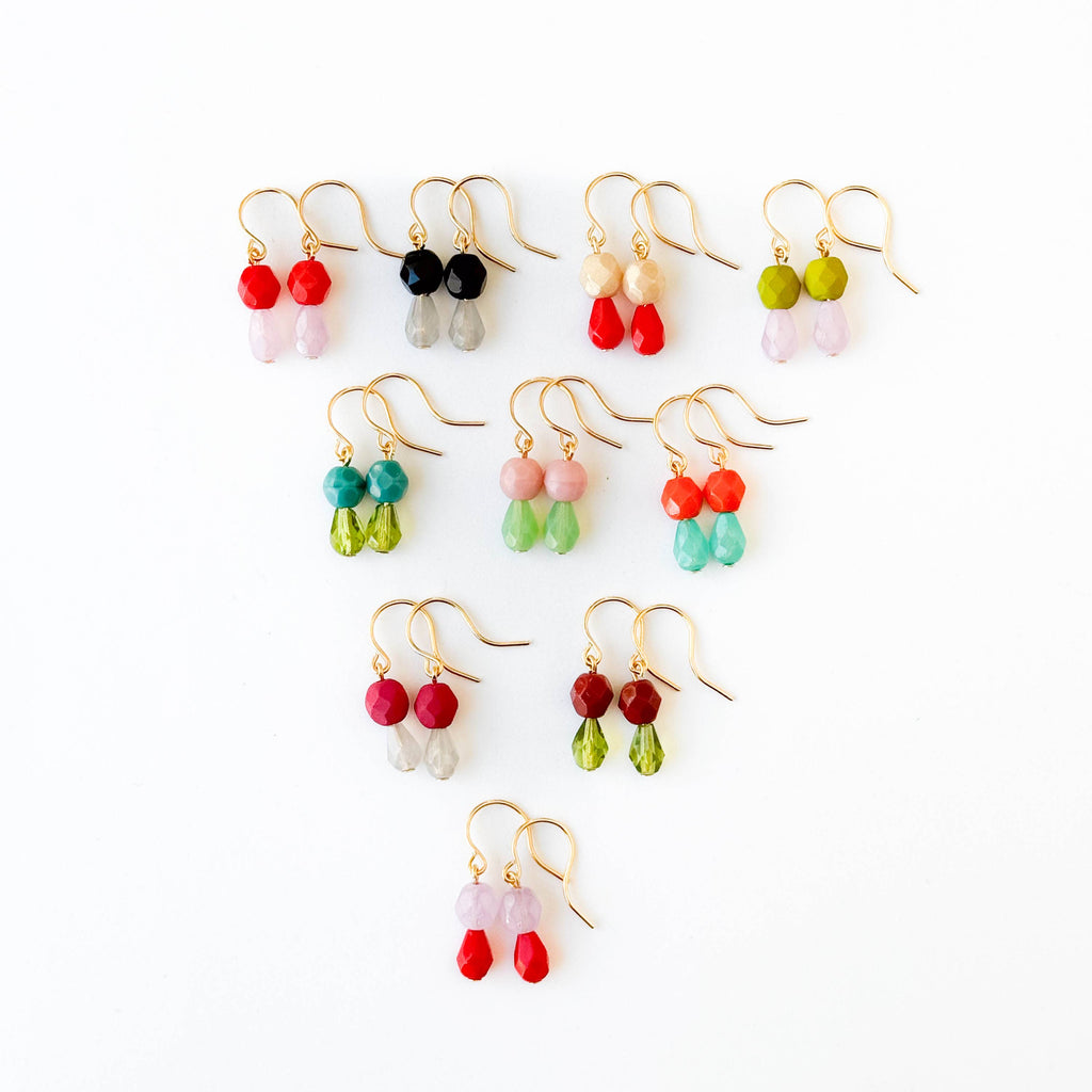 Small Color Drop Earrings
