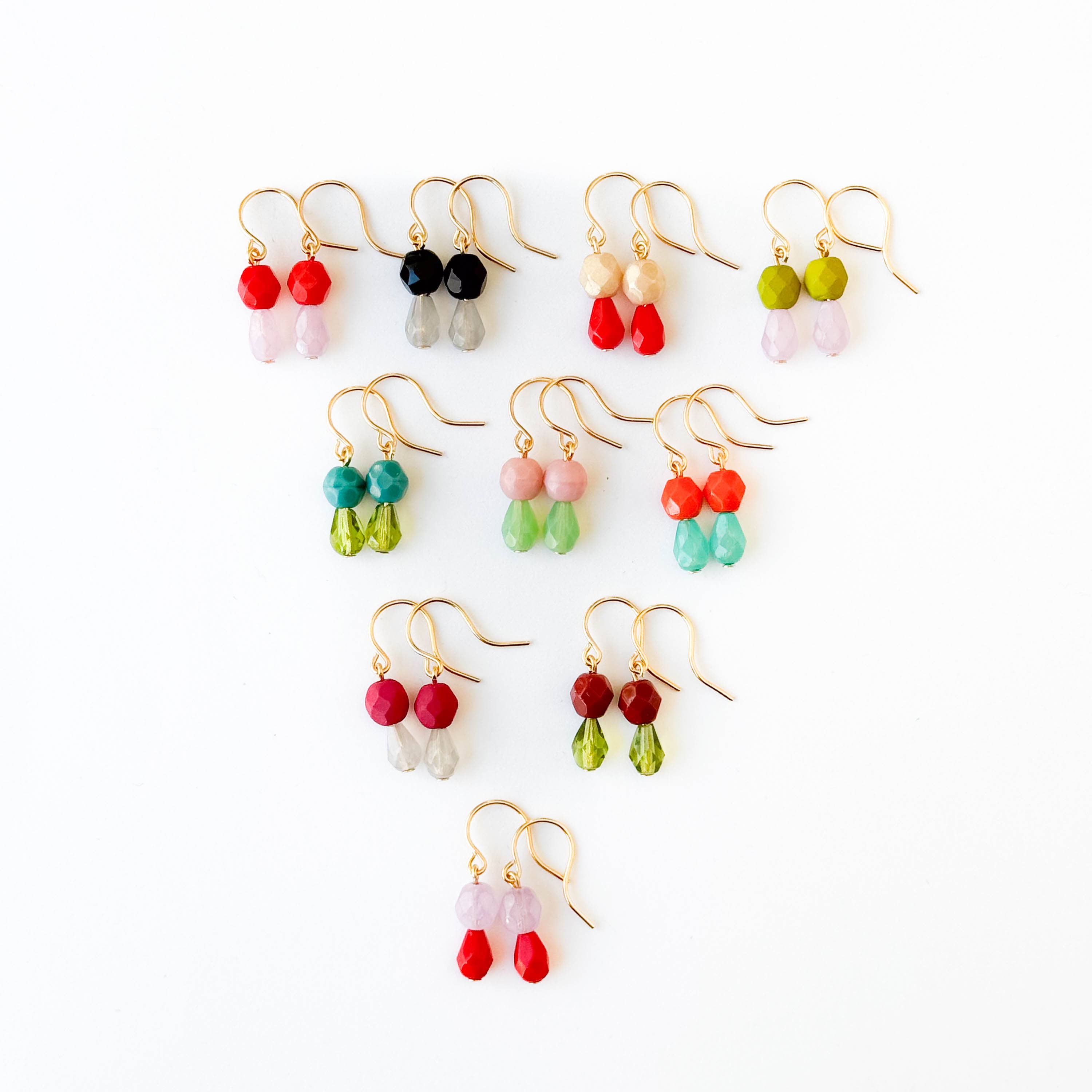 Small Color Drop Earrings