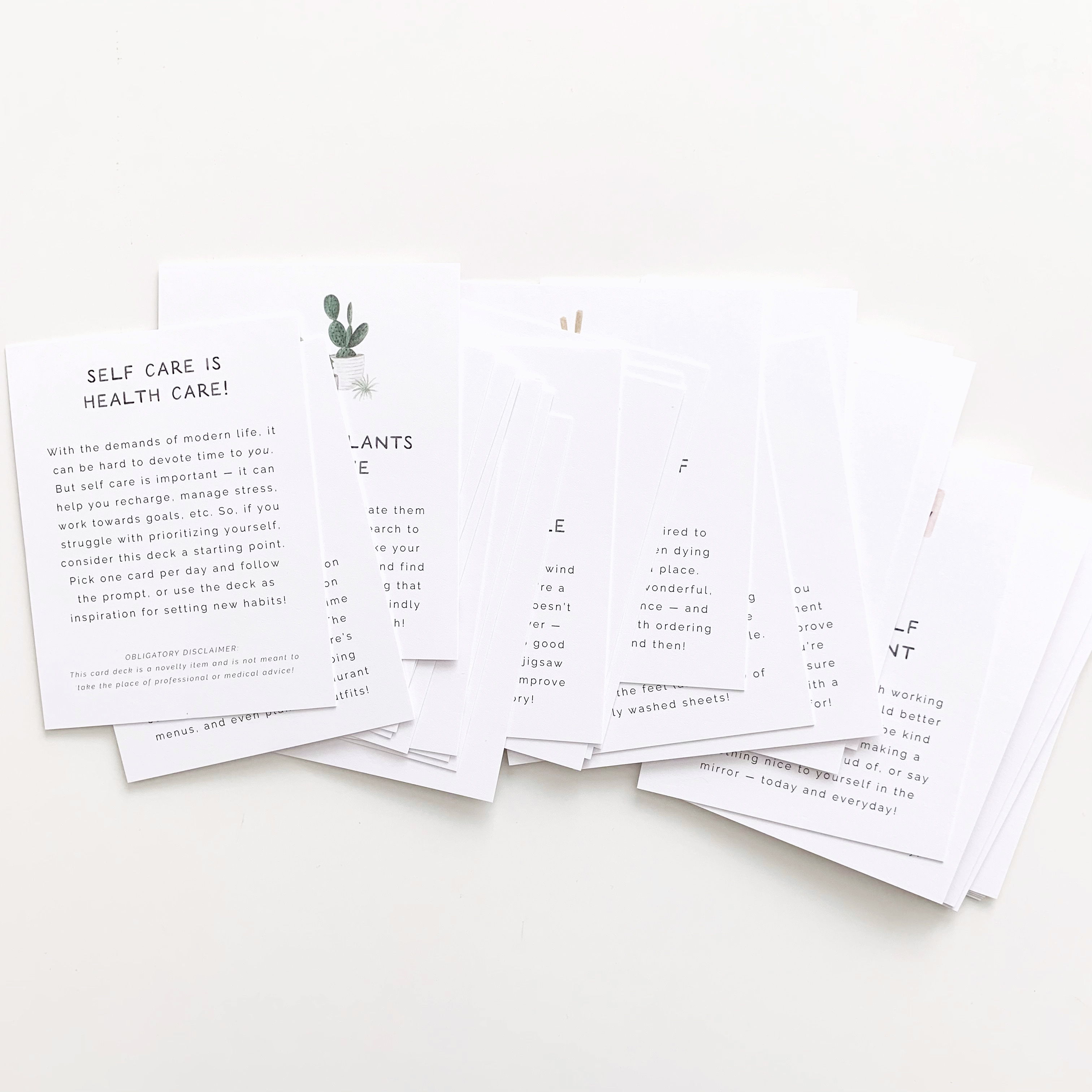 Self Care Card Deck