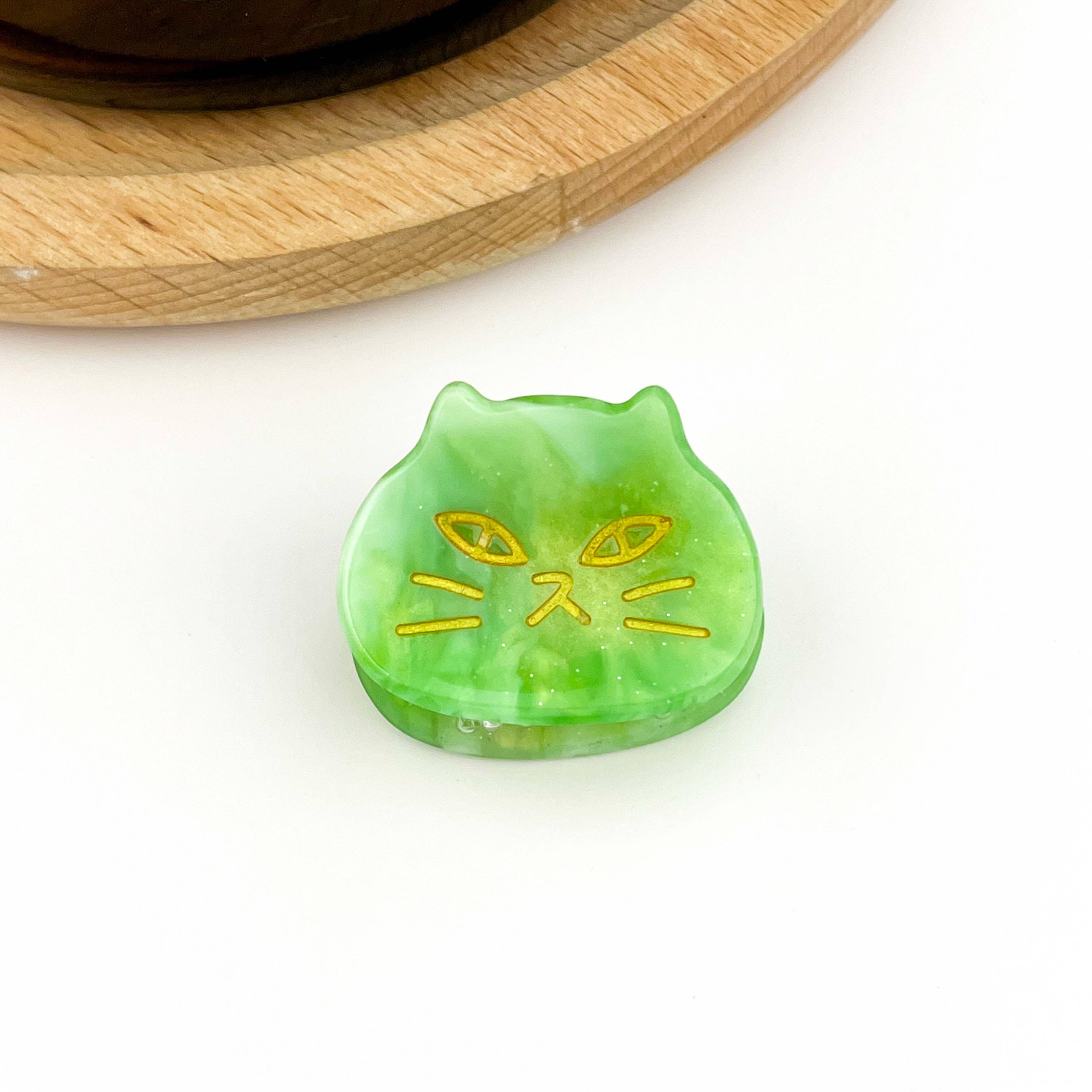 TheDivaSoap - Mini Acetate Cat Head Hair Claw Clip