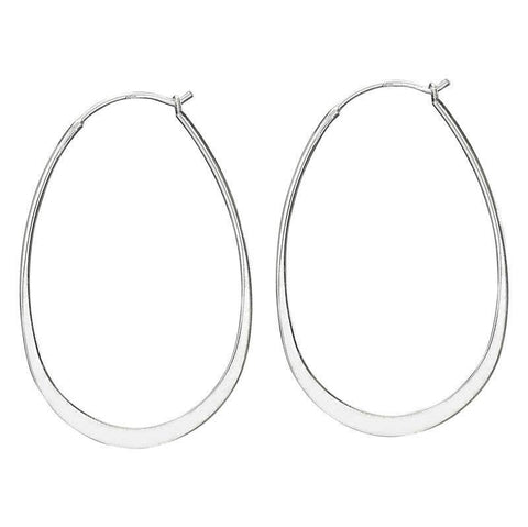 Barcelona Sterling Silver Hoop Earrings