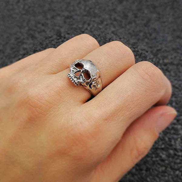 Chunky Skull Ring: Bronze / 7