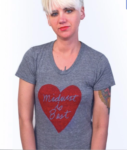 Midwest is Best - Women's T | Gray/Red