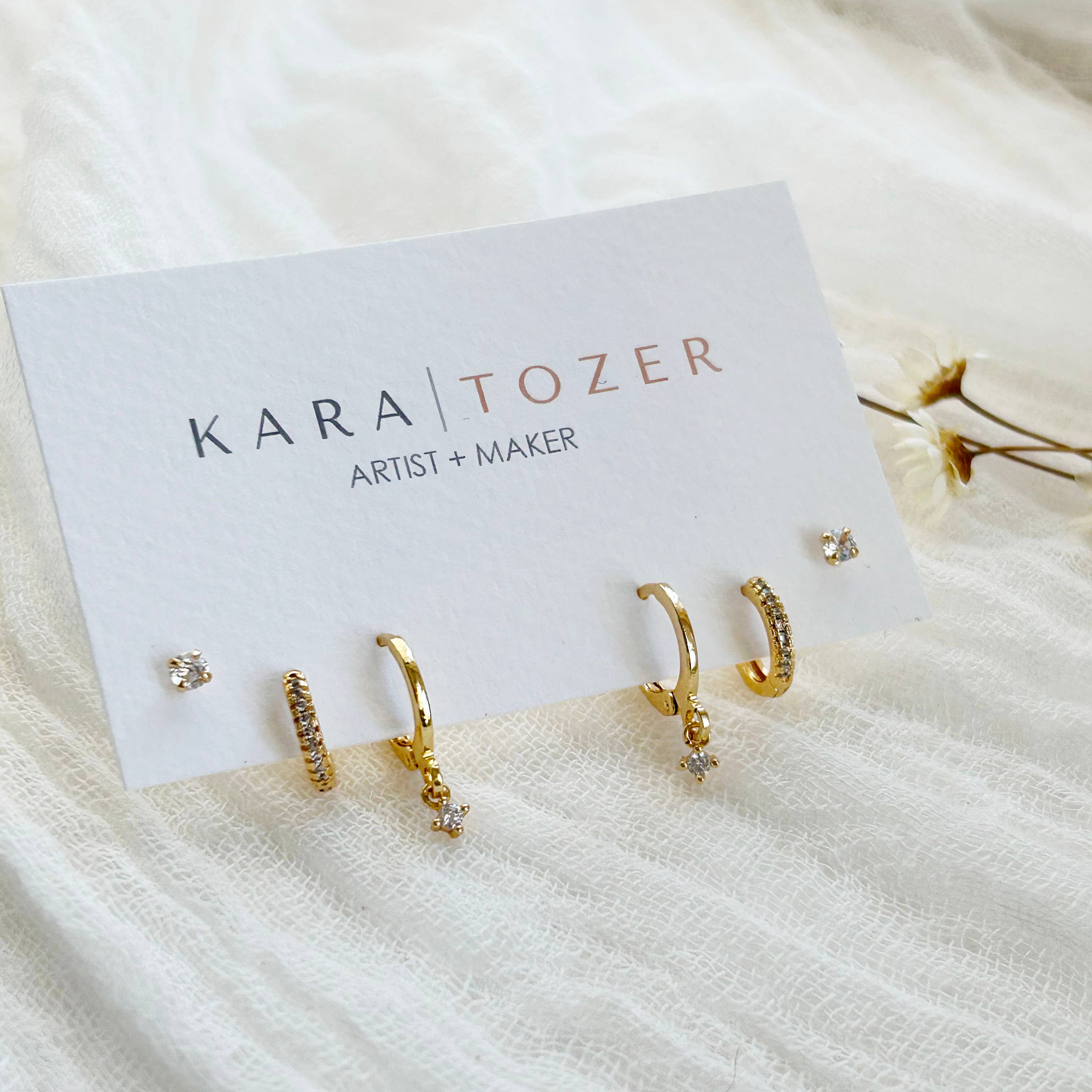 Triple Hoop/Stud Stacking Set #1