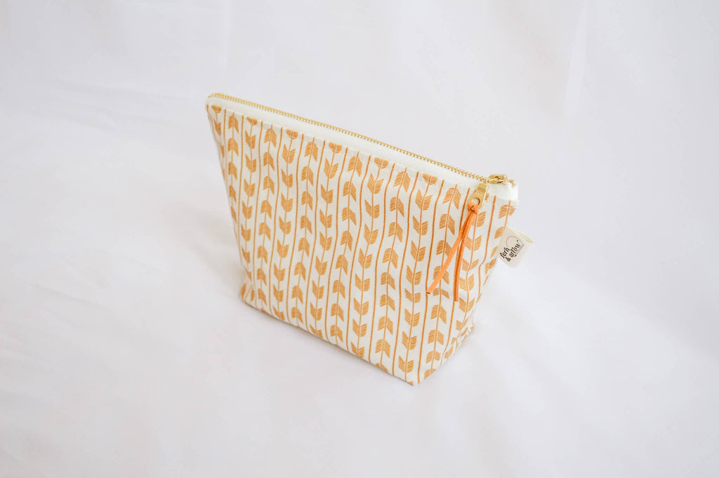 Boxy Water Resistant Wet/Dry Bag | Rust Chevron