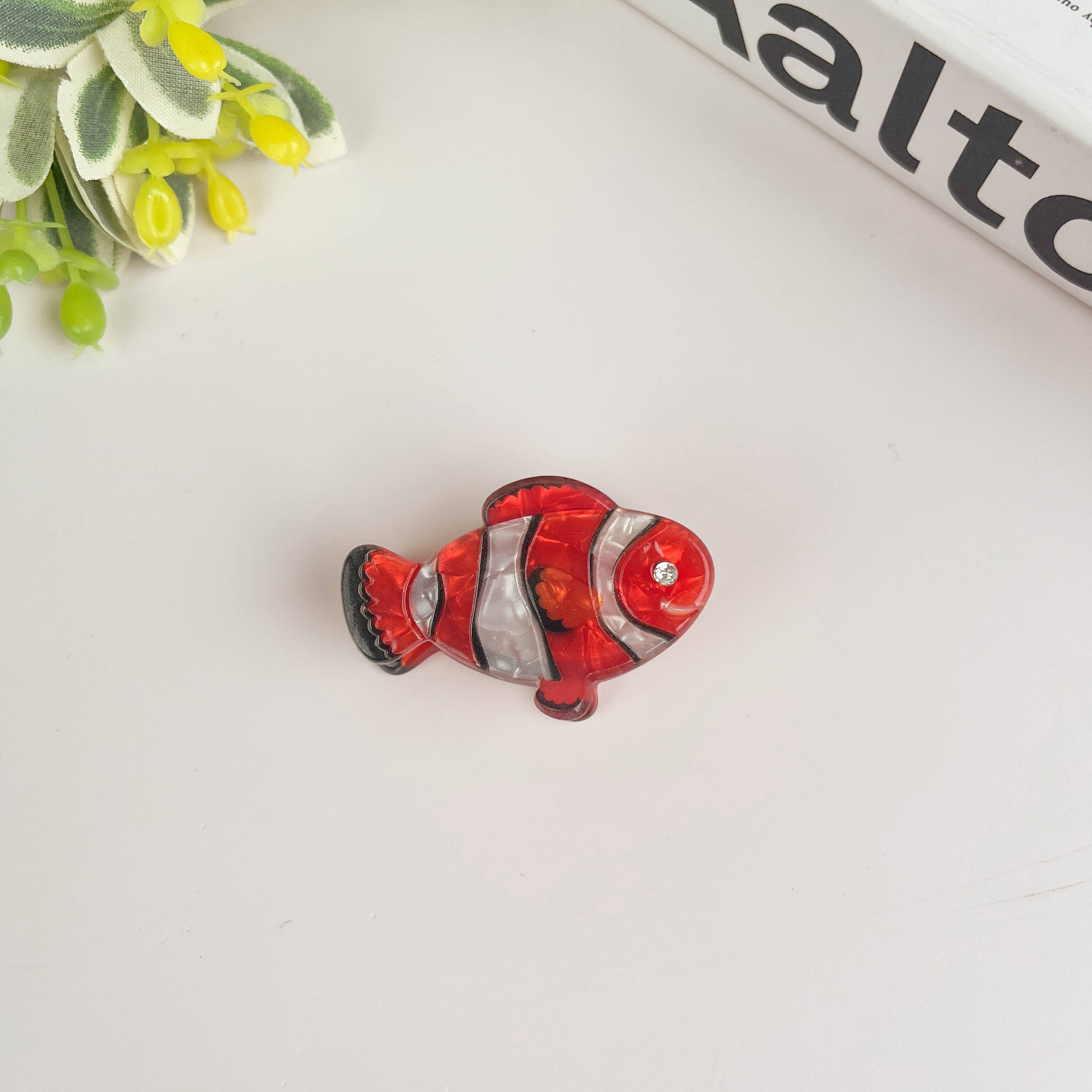 TheDivaSoap - Marine Animal Series Hair Clip, Acetate Mini Claw Clips