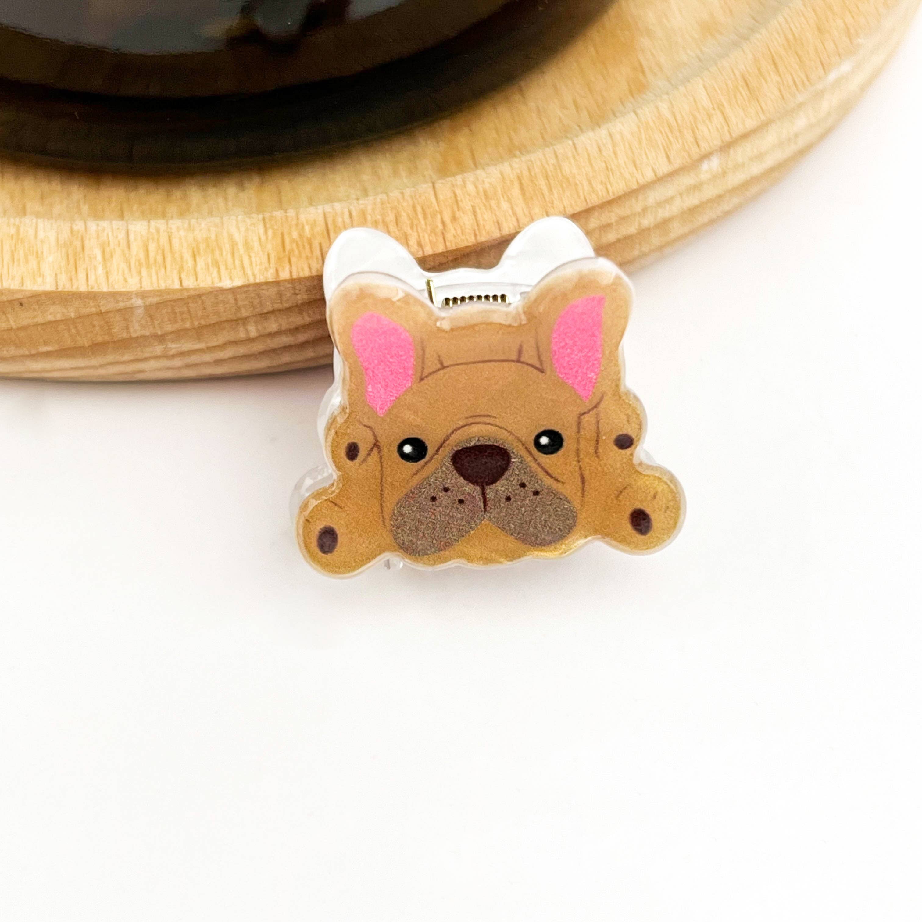 TheDivaSoap - Mini Dog Series Hair Claw Clips, Cute Puppy Animal Hair Clip