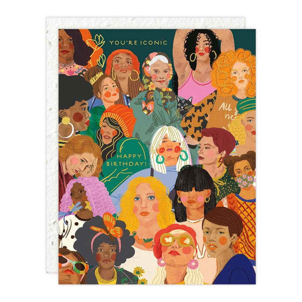 Seedlings - Iconic Ladies - Birthday Card