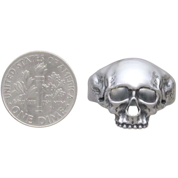 Chunky Skull Ring: Bronze / 7